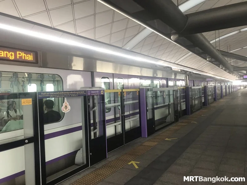 MRT Purple Line Bangkok Map, Stations, Fare & Timetable